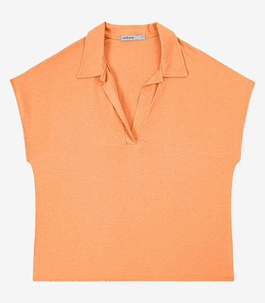 Polo Viscose Modena Feminino Endless Laranja