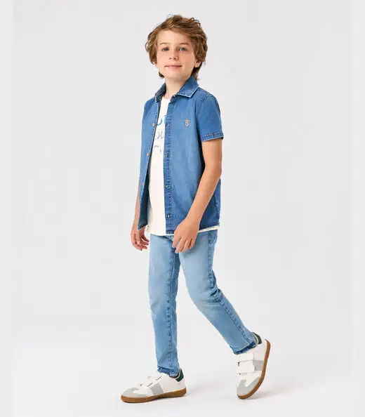 Calça Masculina Jeans Trick Nick Azul