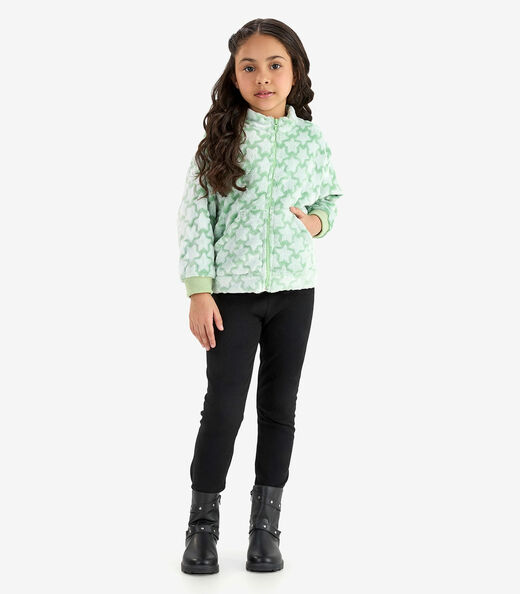 Jaqueta Infantil Pelinho Rovi Kids Verde