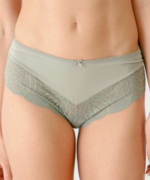 Calcinha Caleçon Recorte Renda Marisa