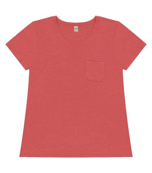 Blusa Feminina Viscotorcion Com Bolso Rovitex Laranja