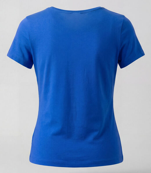 Blusa Feminina Manga Curta Com Franzido Rovitex Roxo