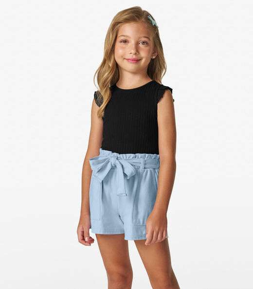 Image_Shorts Infantil em Moletinho Denim Trick Nick Azul