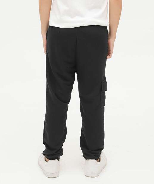Calça Juvenil Jogger Moletom Cargo Homem Aranha Marvel Tam 10 a 16