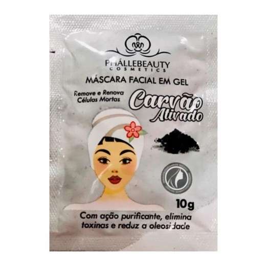 Máscara Facial Carvão Ativado Phállebeauty