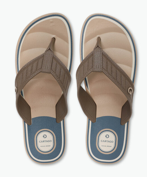 Chinelo Masculino Durban Cartago Bege