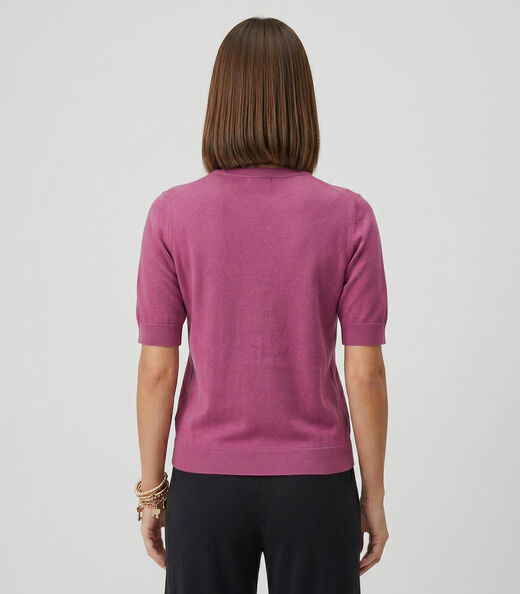 Blusa Feminina Manga Curta Tricot Endless Vermelho