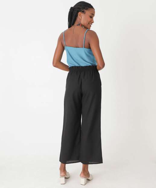 Calça Feminina Reta Clochard Bolsos Marisa