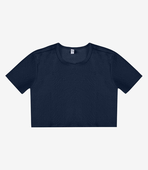 Blusa Feminina Em Malha Tapirus Infinita Cor Azul