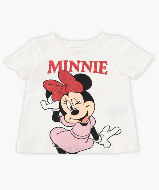 Image_Blusa Infantil Minnie Manga Curta Disney Tam 1 a 3 Off White