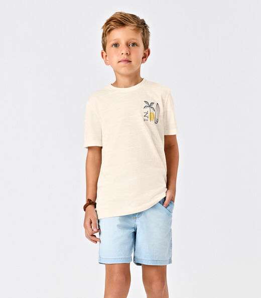 Image_Conjunto Camiseta Com Bermuda Trick Nick Bege