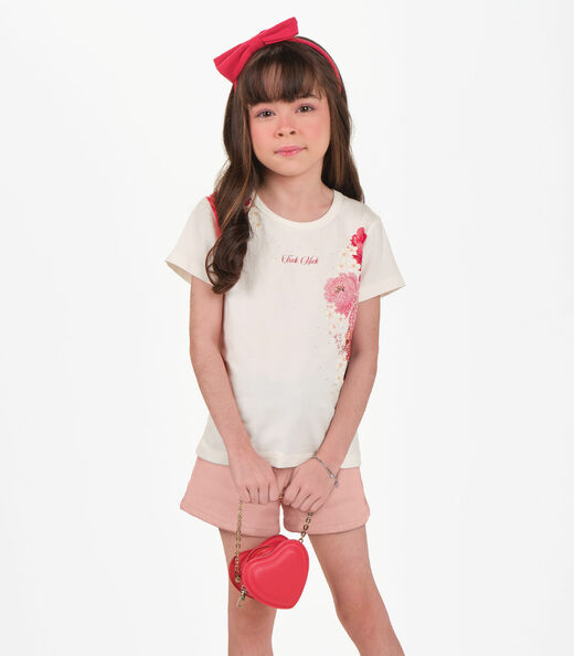 Image_Conjunto Infantil Blusa com Shorts Trick Nick Bege