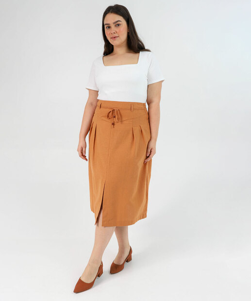 Image_Saia Midi Feminina Transpassada Plus Size Marisa Bege