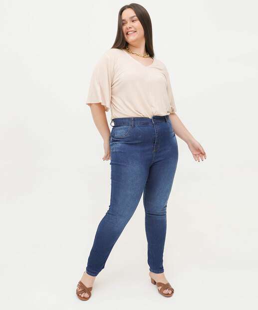 Image_Calça Plus Size Feminina Jeans Skinny 