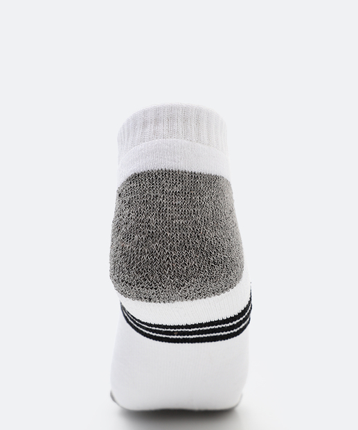 Kit 3 Pares Meias Masculina Cano Curto MR Branco