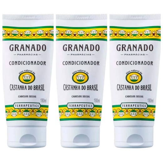 Image_Kit com 3 Unidades de Granado Condicionador Terrapeutics Castanha Do Brasil 180m