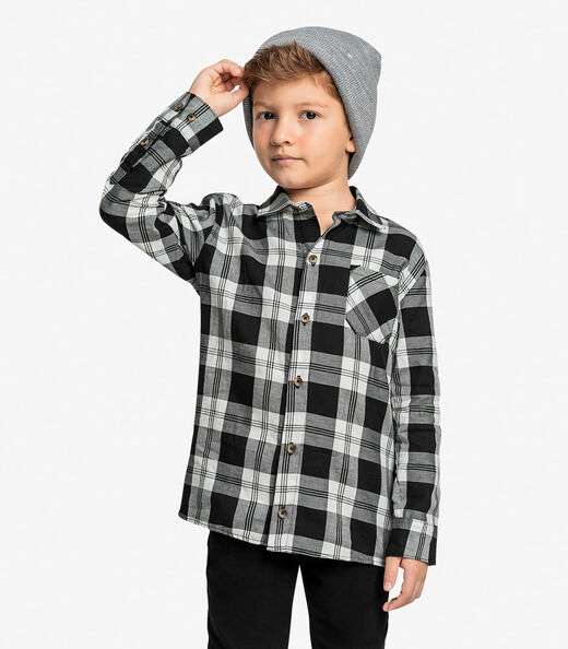 Camisa Infantil Manga Longa Trick Nick Preto