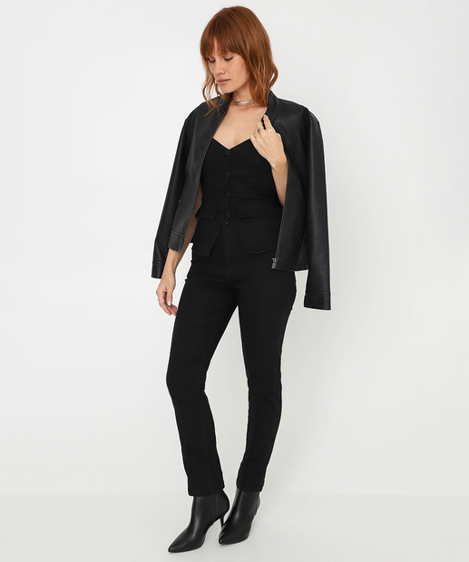 Blusa Feminina Sarja Tomara Que Caia Biotipo Preto