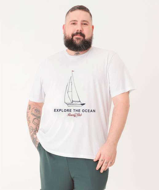 Image_Camiseta Plus Size Masculina Estampa Frontal Manga Curta MR