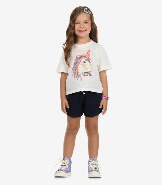 Blusa Meia Malha Menina Rovi Kids Bege