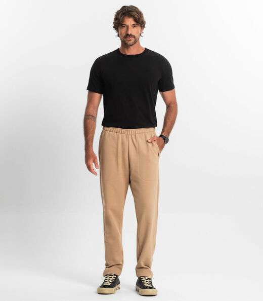 Calça Masculina Moletom Premium Diametro Marrom