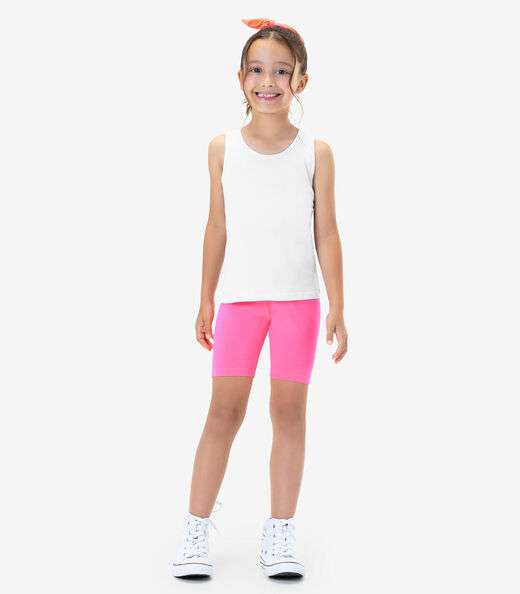Regata Básica Infantil Feminina Rovitex Kids Branco
