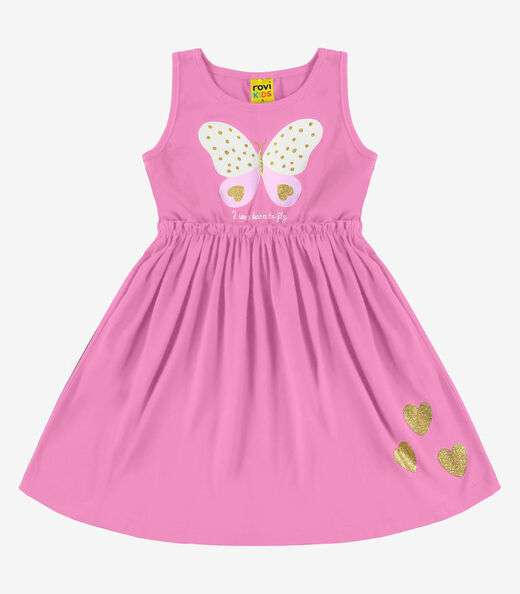Image_Vestido Infantil Rovi Kids Rosa