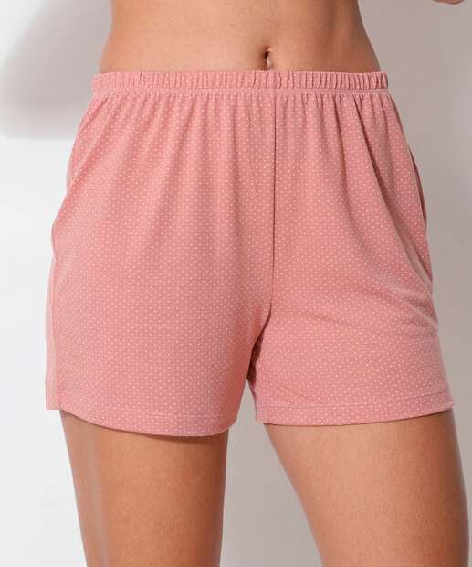 Pijama Feminino Estampa Poá Manga Curta Marisa