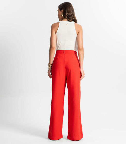 Calça Pantalona Feminina Endless Laranja