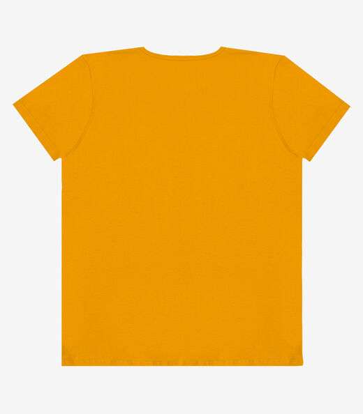 Blusa Feminina Manga Curta Estampada Select Laranja