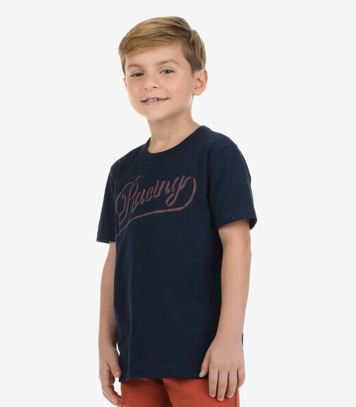 Conjunto Camiseta com Bermuda Menino Rovi Kids Azul