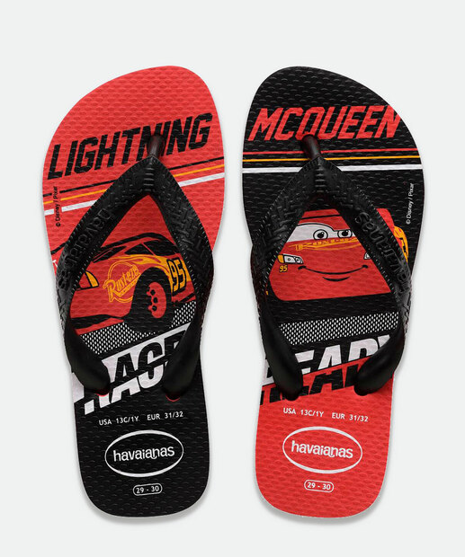 Chinelo Havaianas Infantil Top Carros Disney 