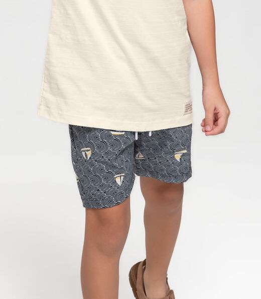 Bermuda Infantil Masculina Trick Nick Azul