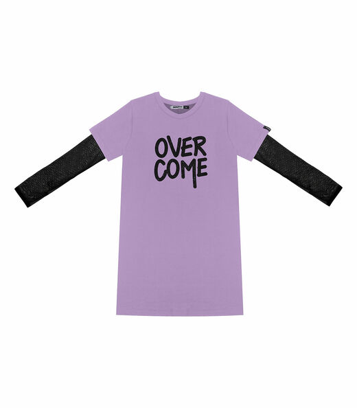 Vestido Com Blusa Juvenil Minty Roxo