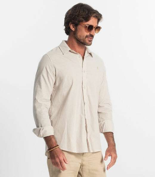 Camisa Manga Longa Diametro Marrom