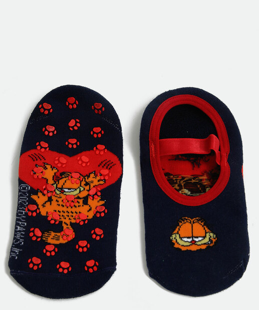 Meia Sapatilha Feminina Antiderrapante Garfield