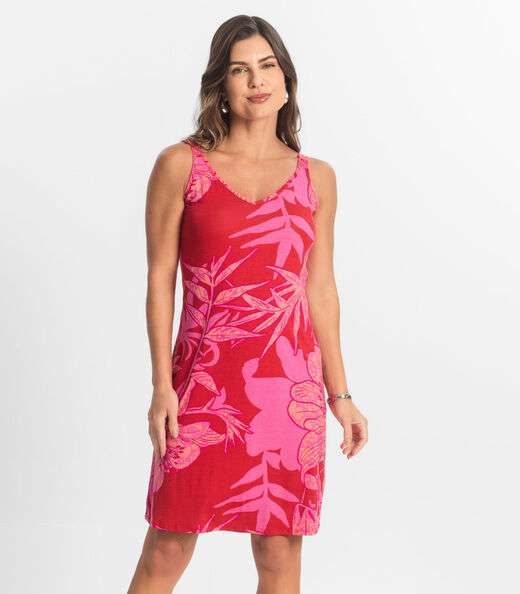 Image_Vestido Estampado Rovitex Rosa