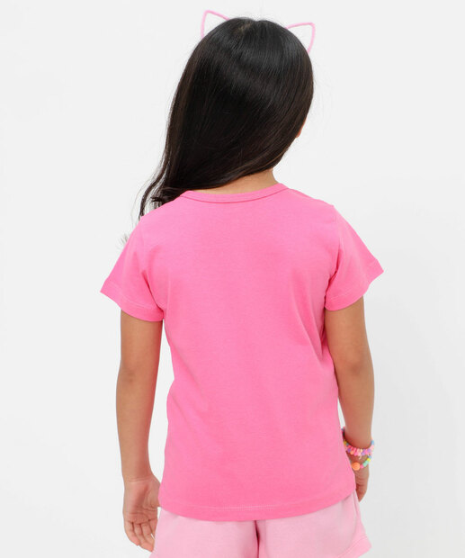 Blusa Infantil Estampa Frontal Marisa Tam 4 a 10 Rosa