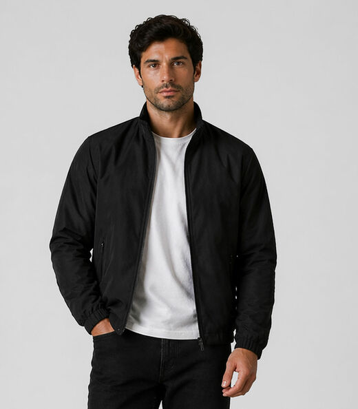 Image_Jaqueta Masculina Forrada Em Nylon Sea Surf Preto