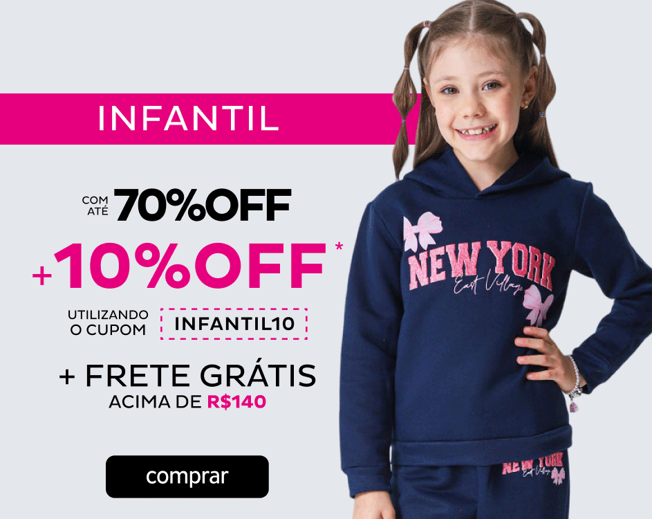 Infantil com 10%OFF no cupom INFANTIL10