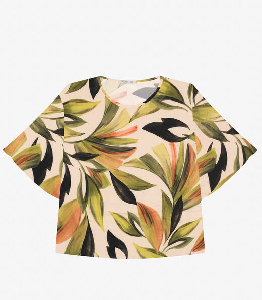 Image_Blusa Feminina Manga Curta Plus Size Secret Glam Verde
