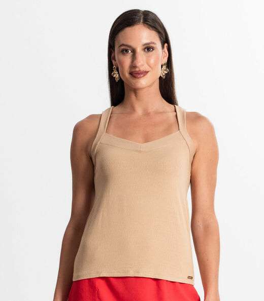 Regata Feminina Rovitex Marrom