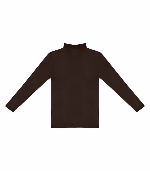 Blusa Manga Longa Básica Select Marrom