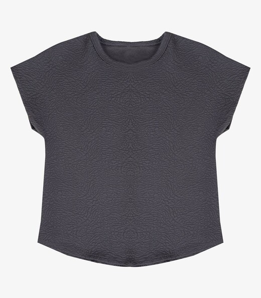 Blusa Feminina Em Malha Tapirus Infinita Cor Cinza