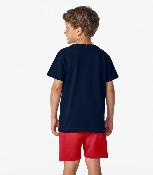 Conjunto Camiseta com Bermuda Trick Nick Azul Marinho