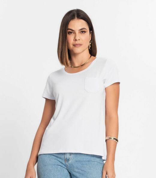 Kit 5 Blusas Femininas Viscotorcion Com Bolso Rovitex Off White