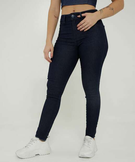Calça Jeans Skinny Feminina Cintura Alta Biotipo