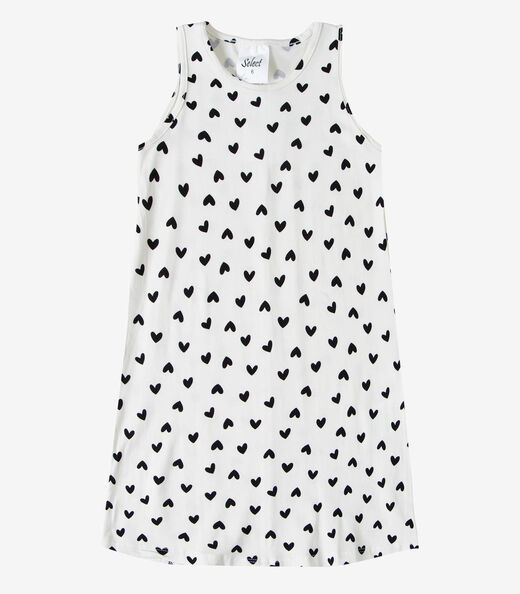 Vestido Infantil Menina Estampado Select Bege