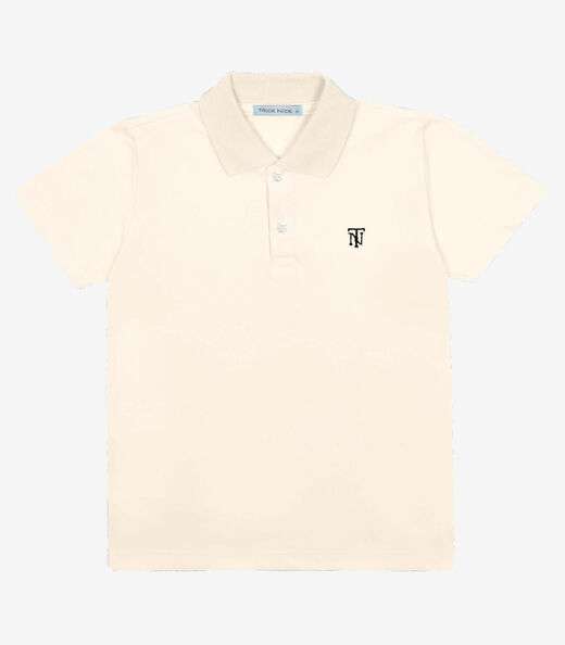 Camisa Polo Infantil Trick Nick Bege