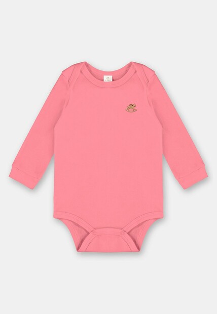 Body Manga Longa em Suedine Unissex para Bebê Up Baby